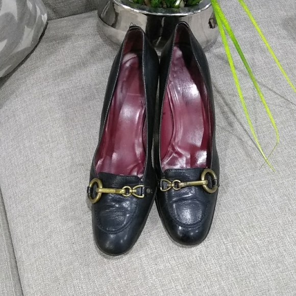 Coach black shoes kitten heel  size 8.5 - Picture 3 of 8